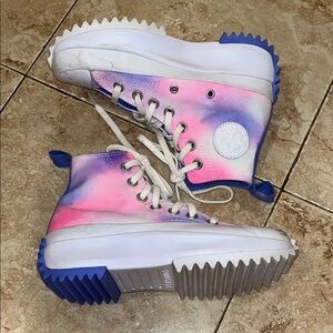 Converse High-Top Sneakers - Pink and Blue